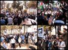 تجمع اعتراضی اساتید، کارکنان و دانشجویان دانشگاه سیستان و بلوچستان در اعتراض به جنایات صهیونیست‌ها در غزه