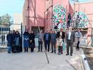 حضور هیئت رییسه دانشگاه سیستان‌وبلوچستان در محل اجرای نقاشی دیواری