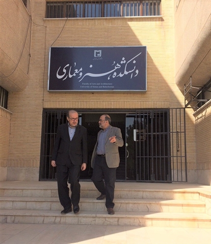گزارش تصویری از بازدید دکتر عبدالرضا صمیمی معاونت محترم آموزشی و تحصیلات تکمیلی دانشگاه از دانشکده هنر و معماری