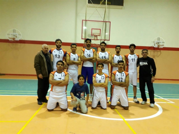 دیدار دوستانه مسابقه تیم بسکتبال دانشجویان پسر دانشگاه با تیم ذوالفقار 